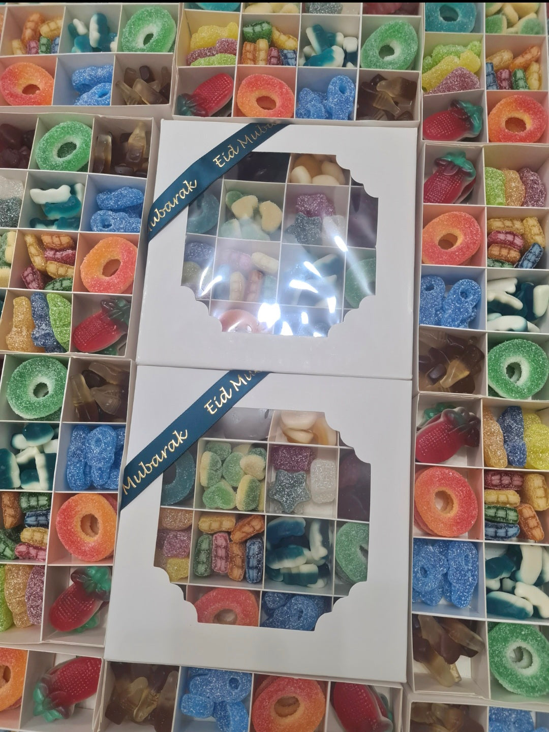 White sweet box