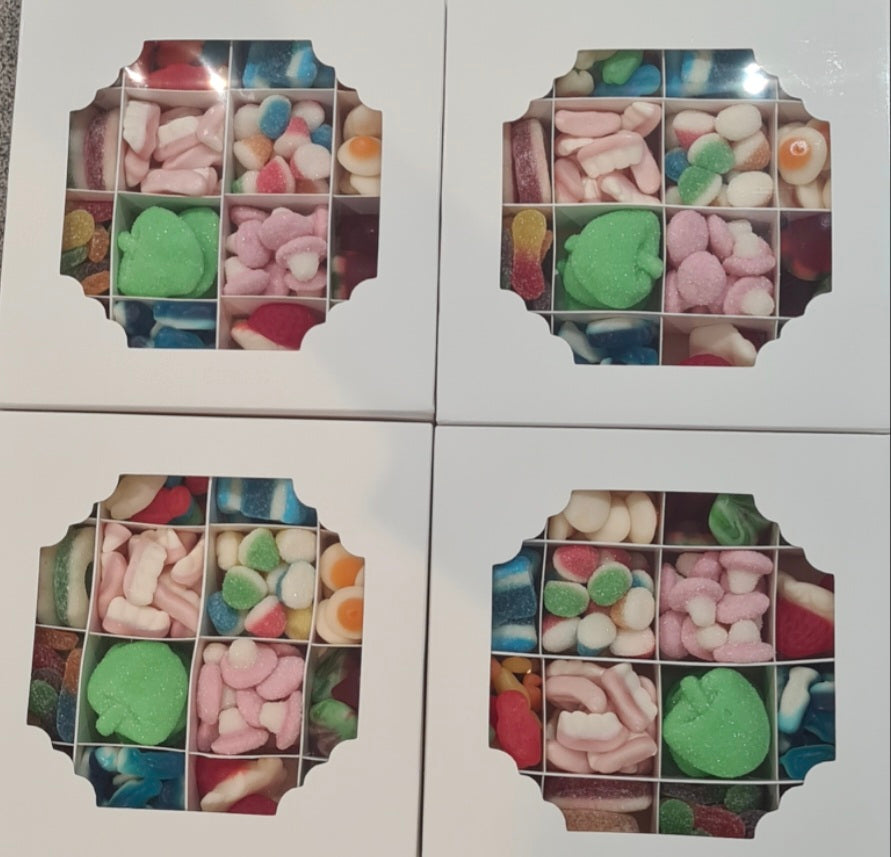 White sweet box